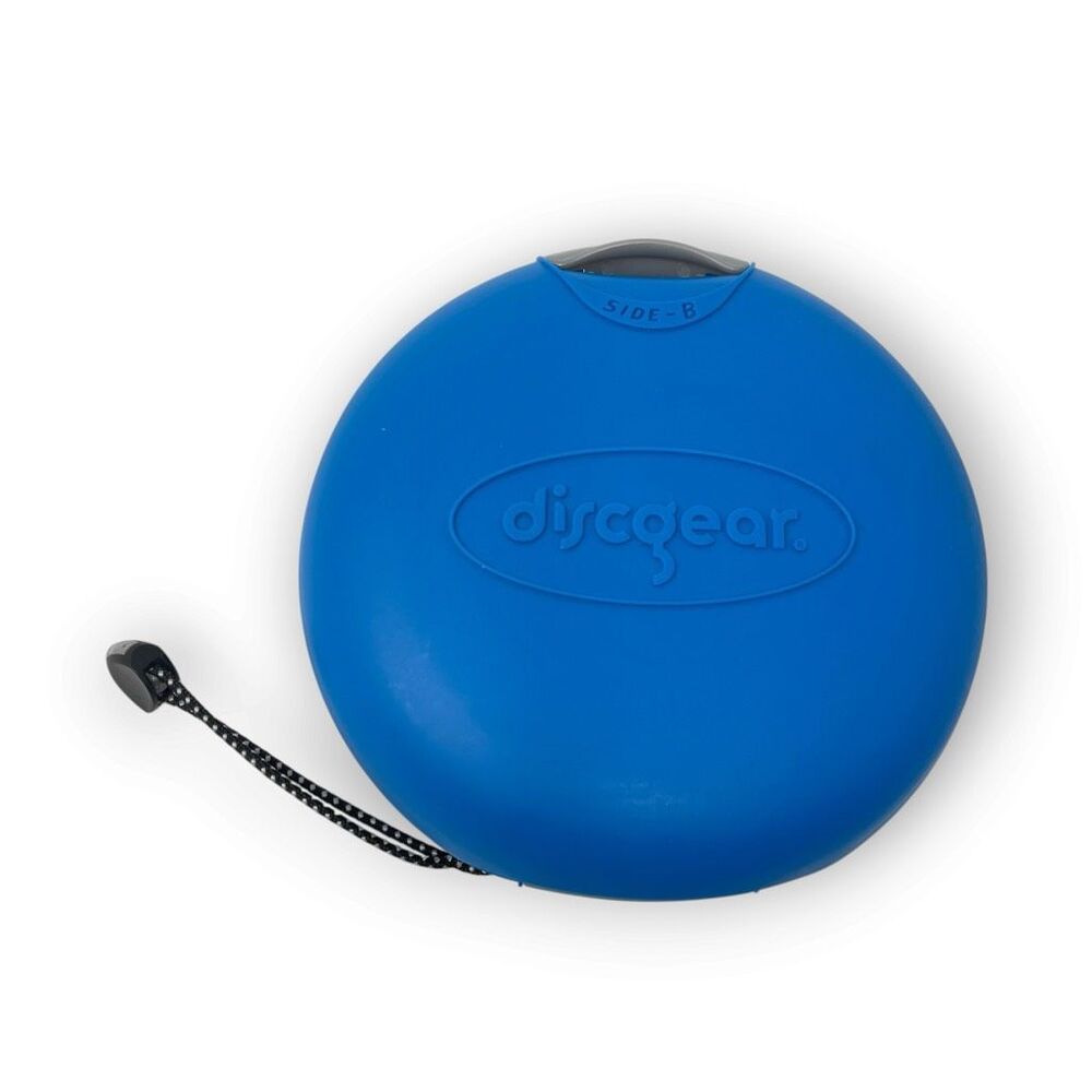 DiscGear 20 Disc Discus CD DVD Game Holder Hard Shell Blue Storage Carry Case